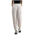 thumbnail image 1 of RYRJJ Women's Down Pants Classic Elastic High Waist Quilted Padded Tapered Leg Warm Pants Winter Outdoor Lightweight Puffer Ski Snow Trousers(White,M), 1 of 7