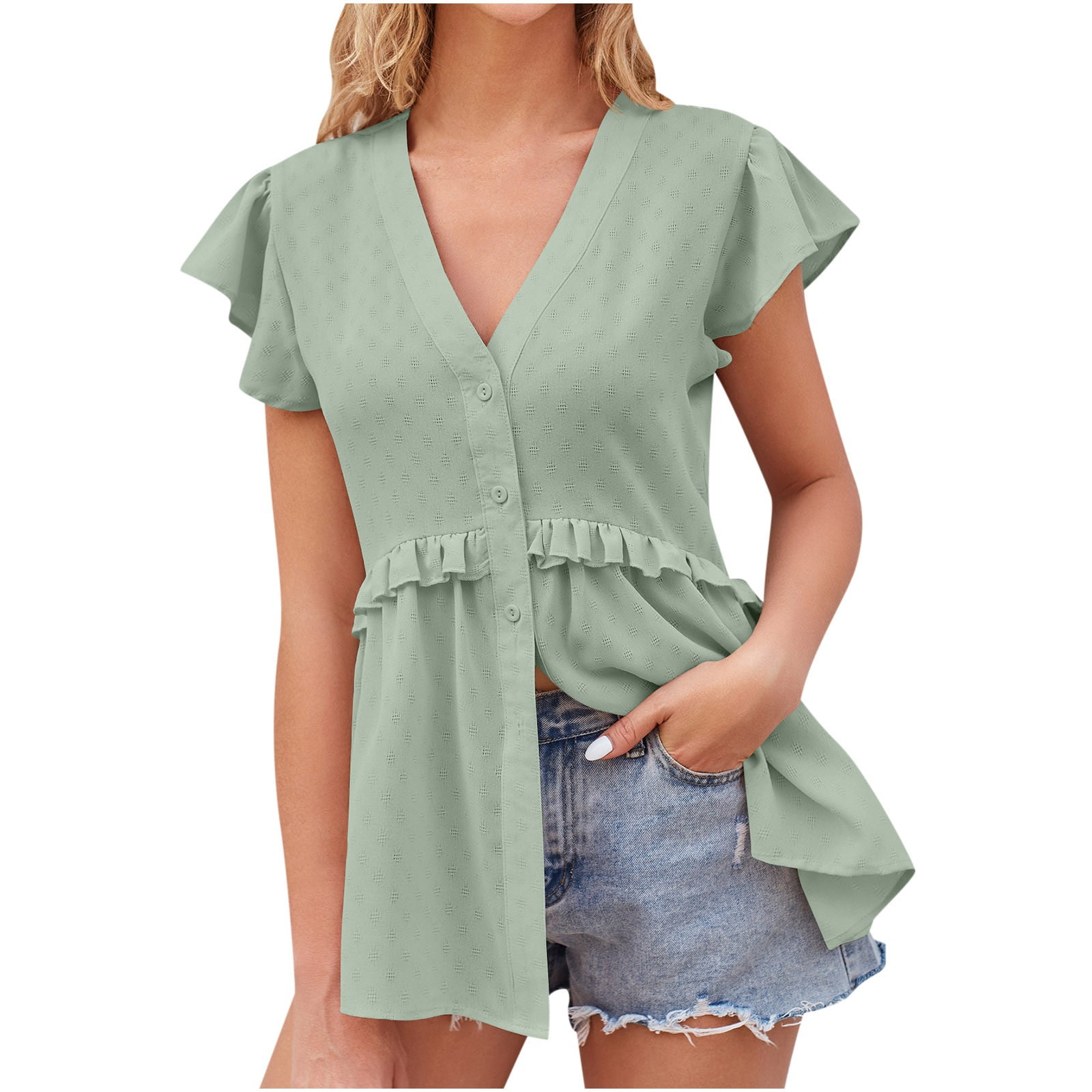 peplum tunic tops