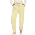 thumbnail image 1 of RYRJJ Women's Sherpa Lined Sweatpants Winter Warm Thick Fleece Pants Thermal Athletic Joggers Lounge Trousers with Pockets(Khaki;XXL), 1 of 6