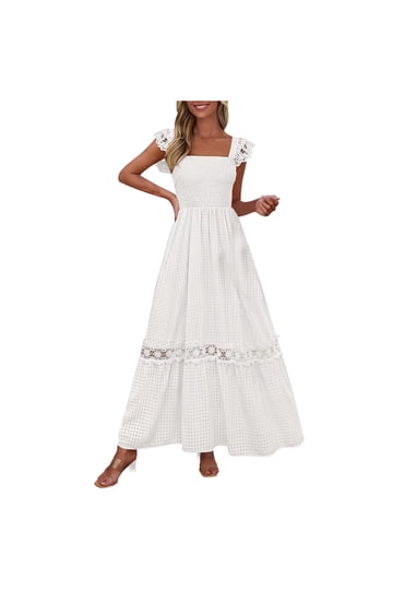 Black Dress White Lace Trim