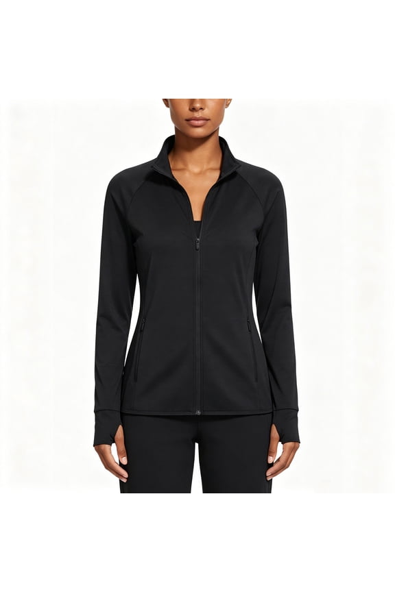 Women's UPF 50+ Jackets Sun Protection Golf Athletic Jacket Lightweight Full Zip Long Sleeve Shirts with Zipper Pockets