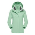 thumbnail image 1 of RYRJJ Women's Winter Coats 3-IN-1 Snow Ski Jacket Waterproof Windproof Thick Warm Fleece Lined Rain Jacket Parka Mountain Hooded Windbreaker(Green,4XL), 1 of 2