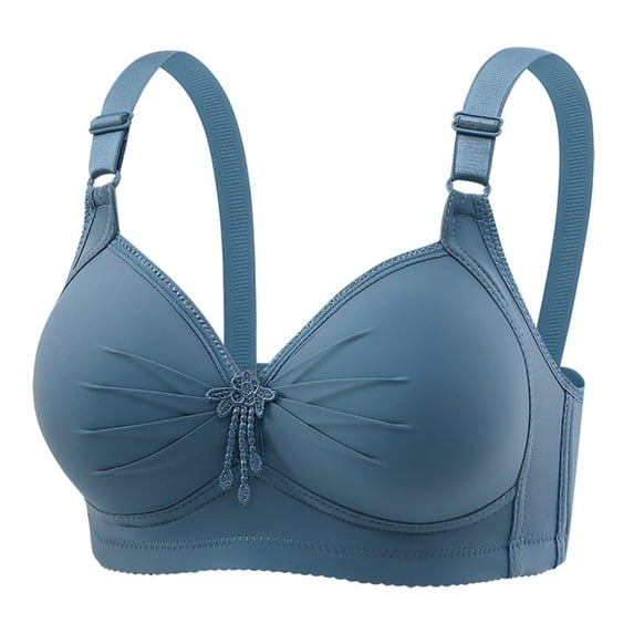 RYRJJ Womens Push Up Bra No Underwire Unpadded Seamless Minimizer Bralettes Comfortable Full Coverage Everyday Bras