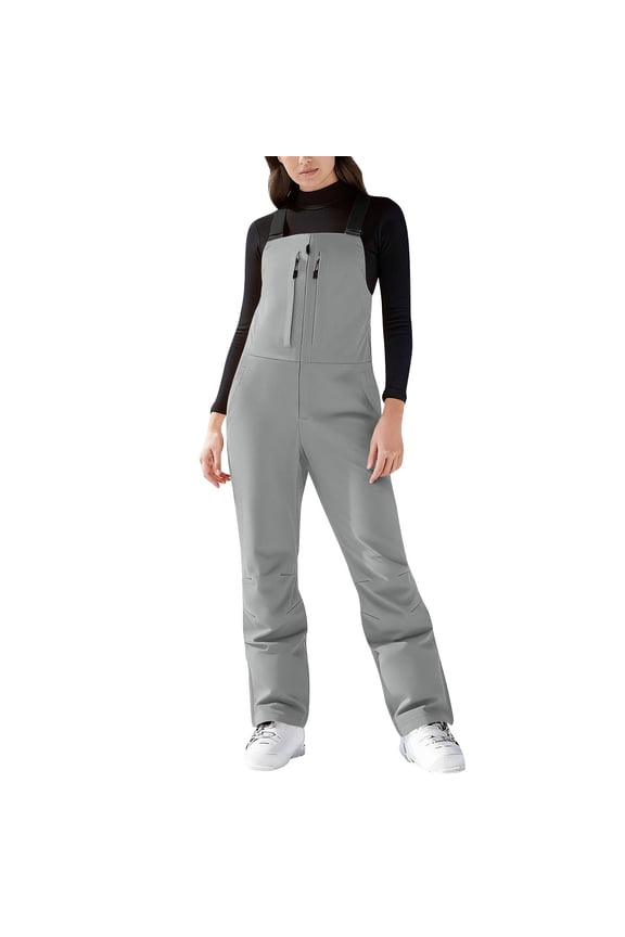 Womens Snow Bib Jumpsuits Insulated Waterproof Ski Bibs Overalls Winter Outdoor Hiking Snowboard Snowpants(Yellow,S)