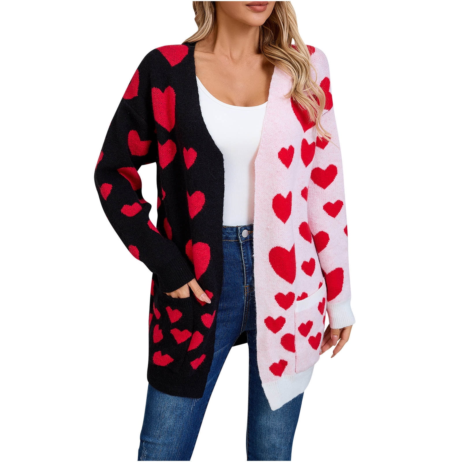 Heart Cardigan Sweater