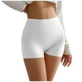 thumbnail image 1 of RYRJJ Womens Workout Shorts Butt Lifting Gym Biker Shorts High Waisted Seamless Yoga Running Athletic Short Leggings(White,M), 1 of 4