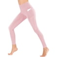 thumbnail image 1 of RYRJJ Yoga Pants for Women with Pockets Tummy Control High Waisted Leggings Workout Sports Running Athletic Tight Pants(Pink;3XL), 1 of 9