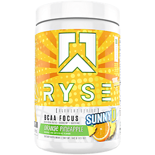 RYSE Element Series, BCAA Focus Intra Post Workout Powder, SUNNYD Orange Pineapple, 30 Servings