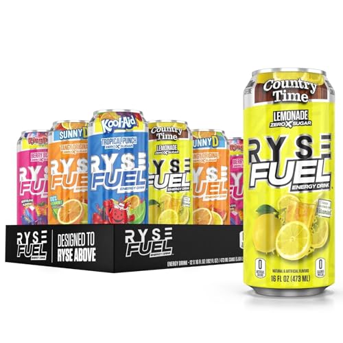 RYSE Fuel Sugar Free Energy Drink Vegan Friendly, Gluten Free No
