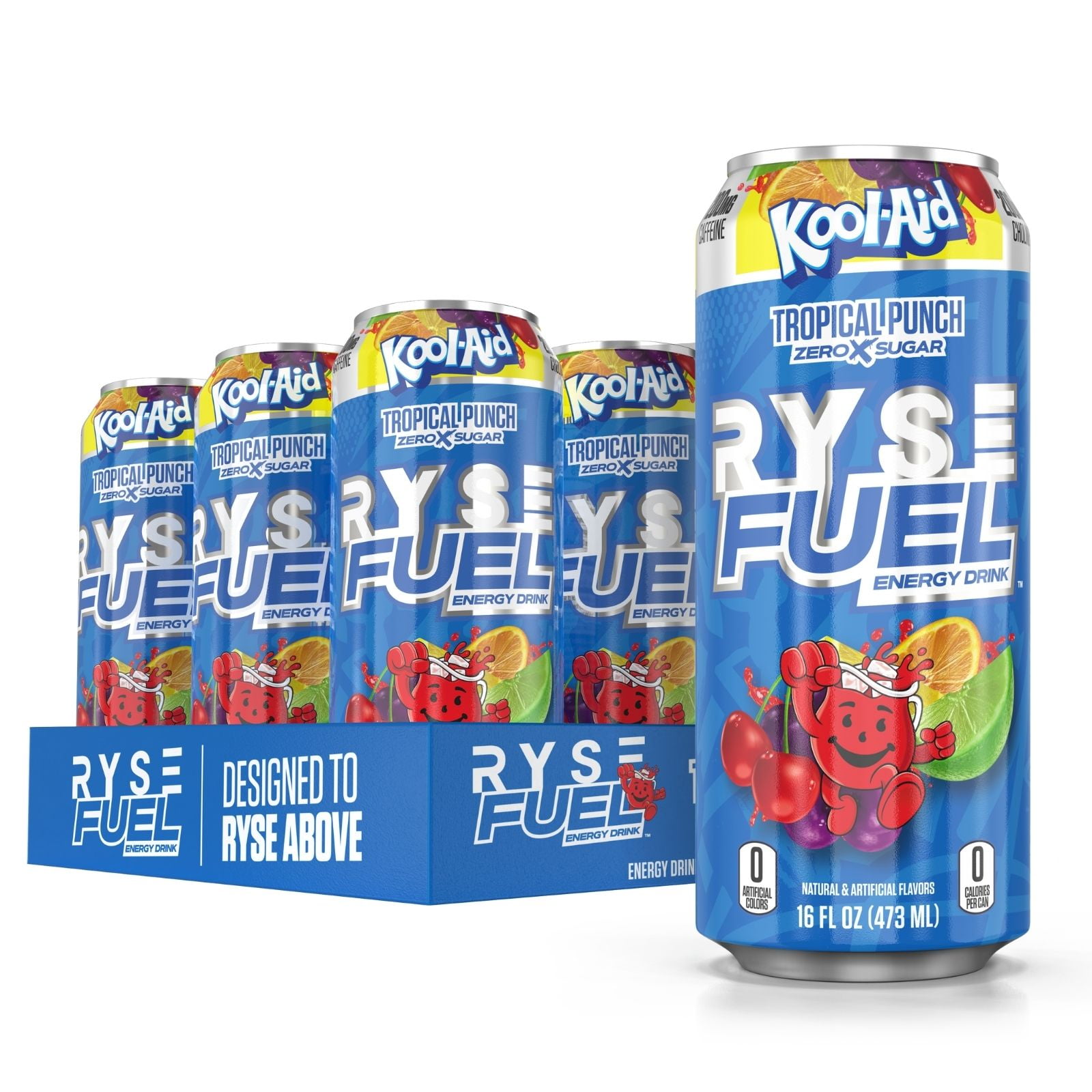 RYSE Fuel Sugar Free Energy Drink Vegan Friendly, Gluten Free No