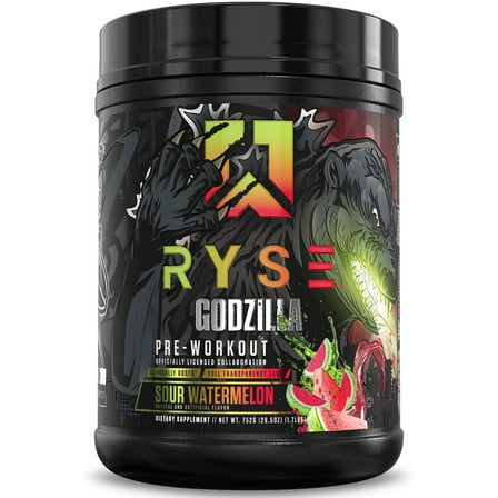 RYSE Godzilla X Noel Deyzel Pre Workout Powder - Sour Watermelon - 20/40 Servings