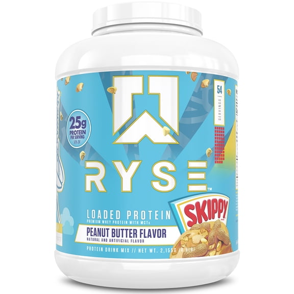 RYSE Loaded Protein Powder - Skippy Peanut Butter - 54 Servings