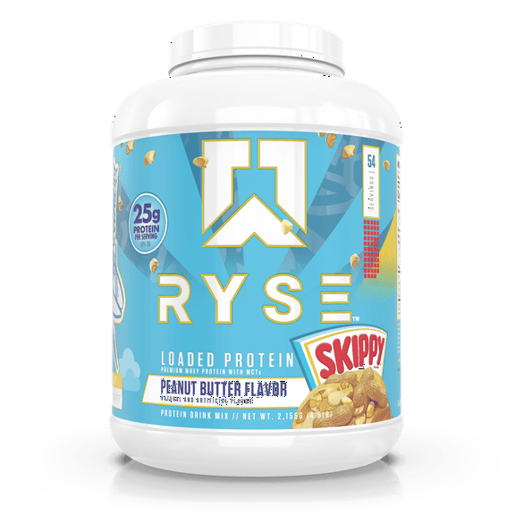 RYSE Loaded Protein Powder - Skippy Peanut Butter - 54 Servings