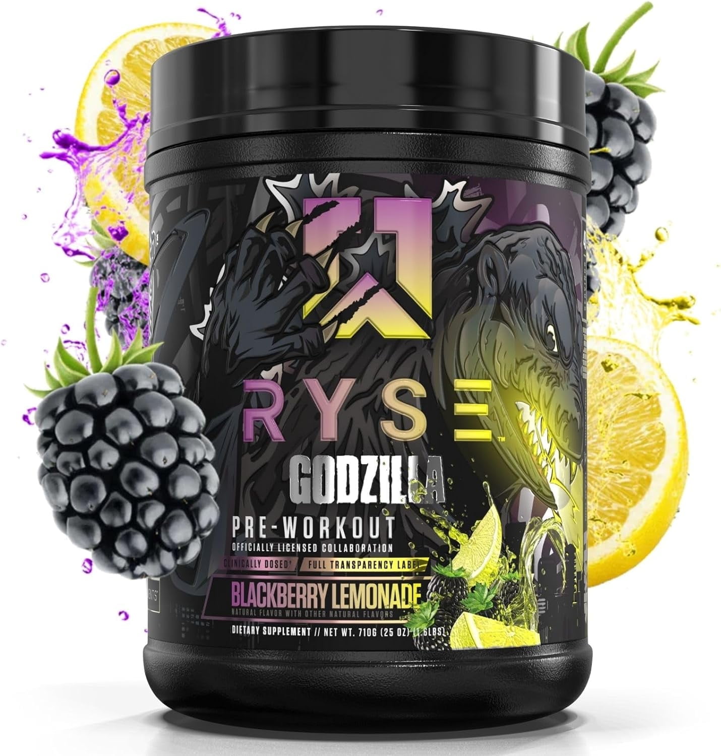 RYSE Noel Deyzel x Godzilla Pre Workout Intense Pumps, Energy