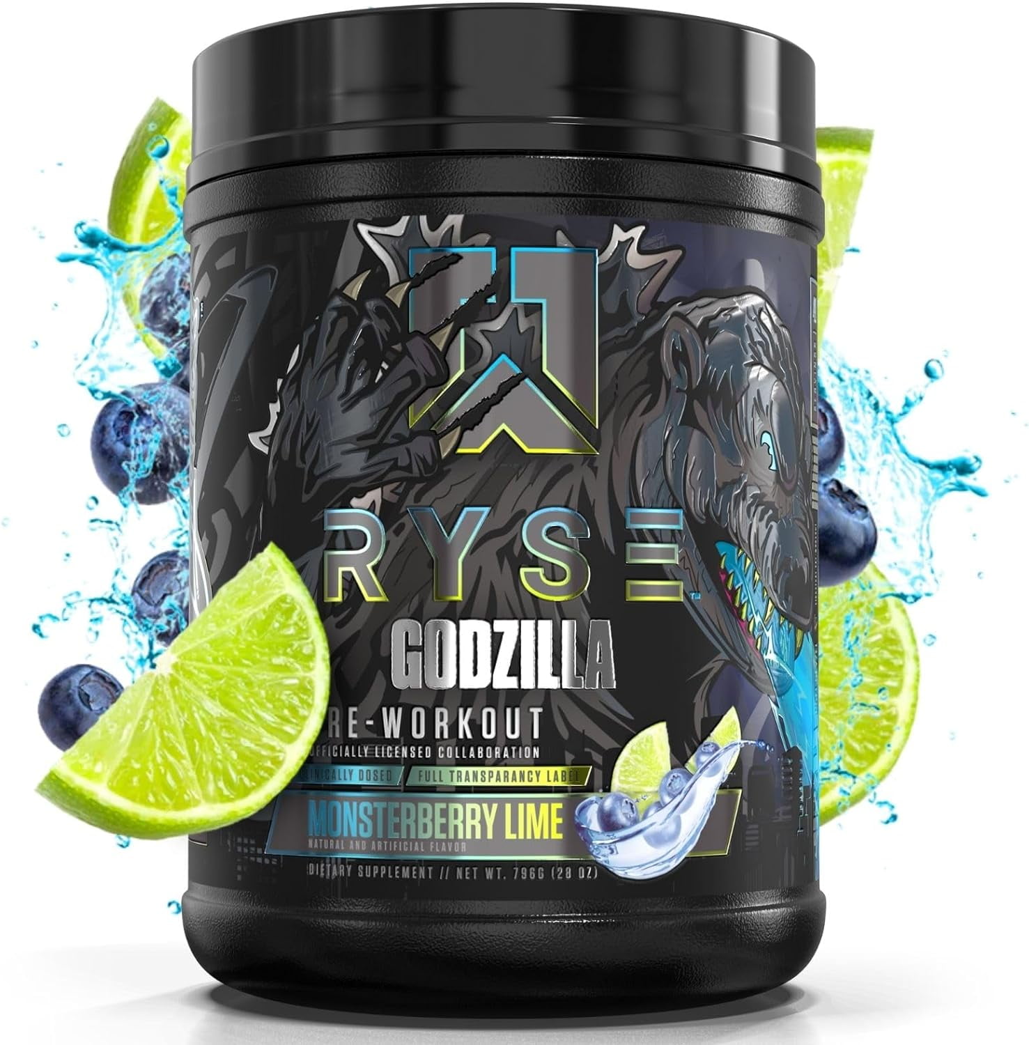 RYSE Noel Deyzel x Godzilla Pre Workout Intense Pumps, Energy