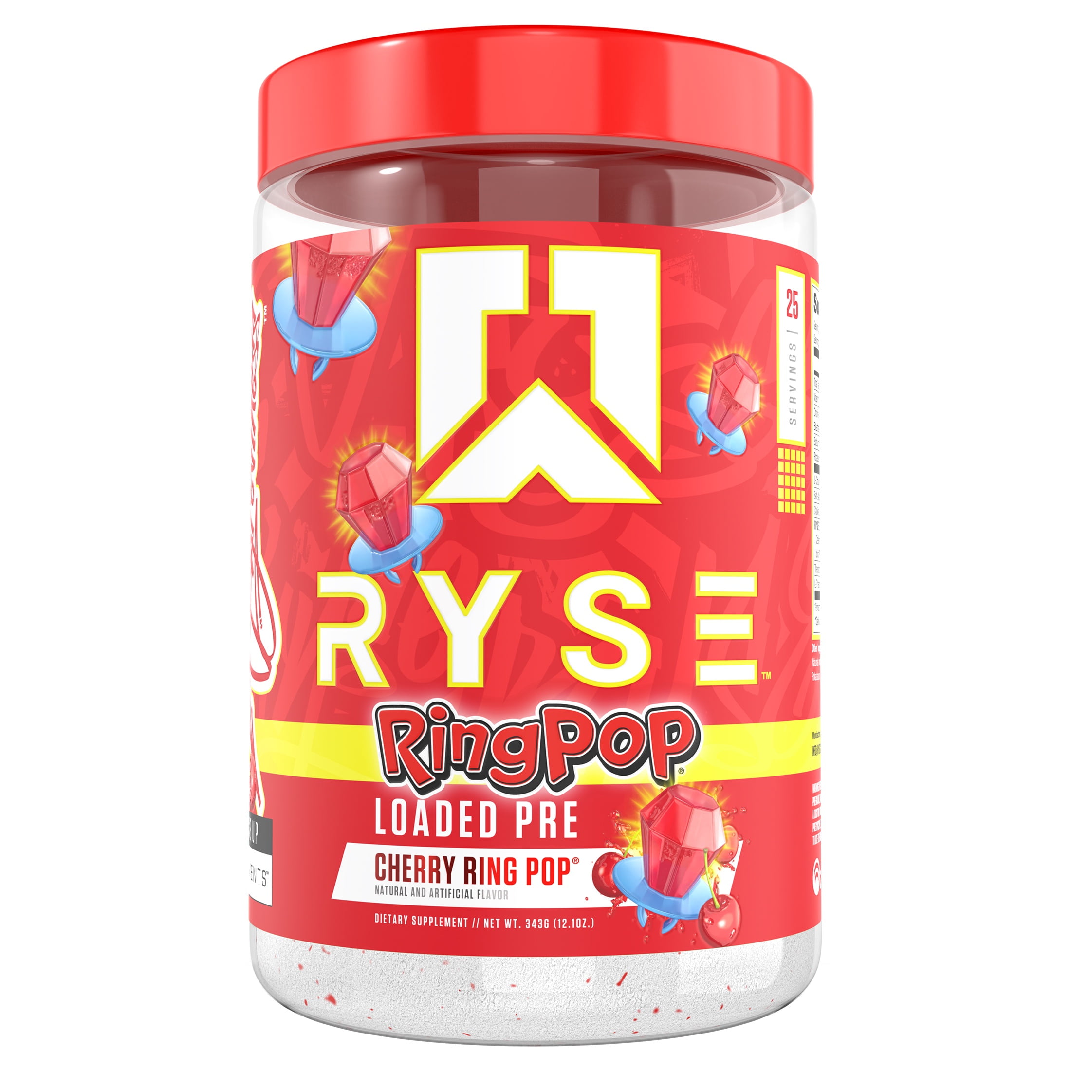 RYSE Pre Workout Ring Pop Cherry 25 serv - Walmart.com