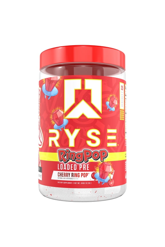 RYSE Pre Workout Ring Pop Cherry 25 serv