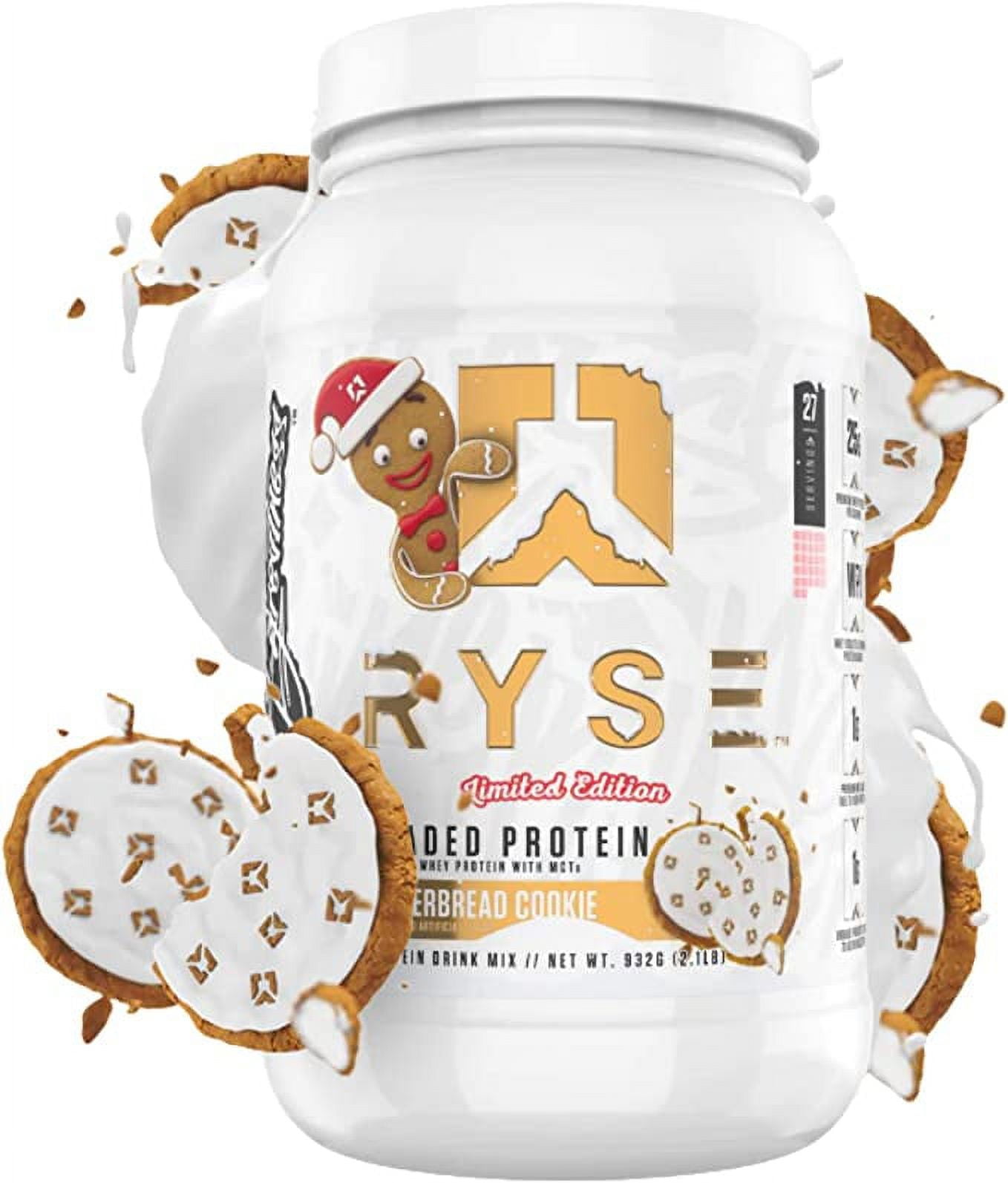 RYSE Up Supplements, Loaded Protein, Gingerbread Cookie, 2 Pounds