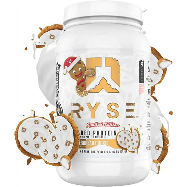 RYSE Up Supplements, Loaded Protein, Gingerbread Cookie, 2 Pounds 