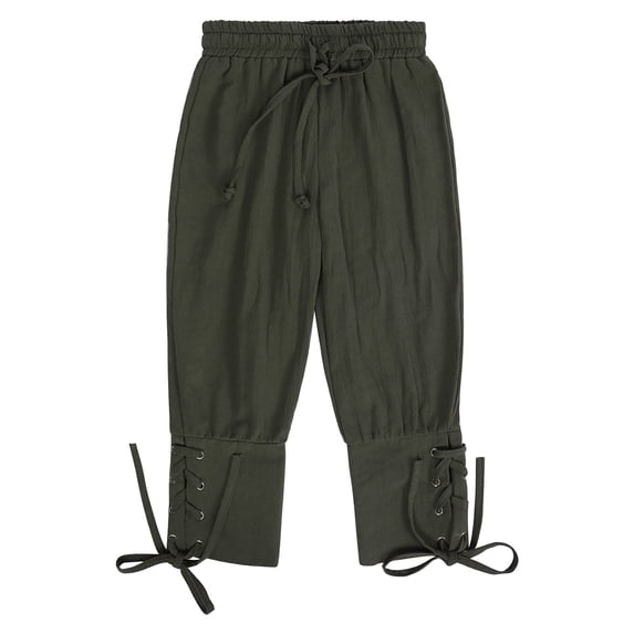 RYTAYY Children Boys Ankle Length Pants Solid Color Elastic Waist Ankle Strap Casual Daily Wear Soft Comfortable Elegant Stylish Trousers