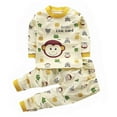 thumbnail image 1 of RYTAYY Toddler Boys Girls Outfit Sets Cute Cartoon Print Round Neck Long Sleeve Pullover and Elastic Slacks 2-Pack Sleepwear Comfortable Daily Wear Trendy Loungewear Set, 1 of 3