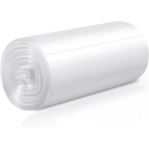 RYTHGF-2 Gallon Trash Bag, Small Garbage Bags, No Flaps/Ties, 112 Count, 44x45cm, 3g/pcs, Unscented, White