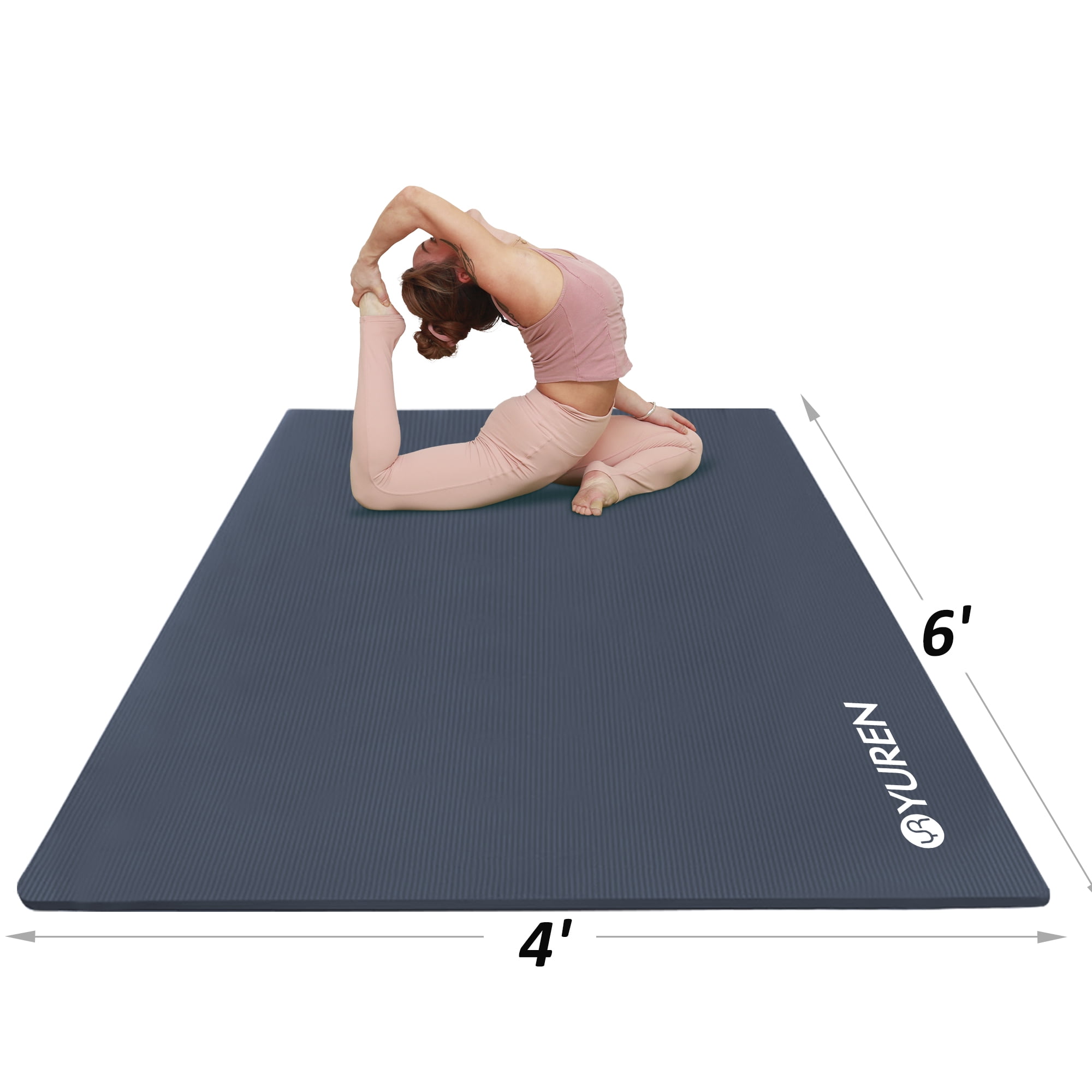 Kidnasium Wiggly Workout Yoga Mat, 3mm Thickness, PVC 