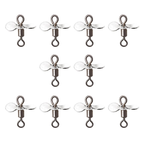 RYUJNDK 10Pcs Fishing Lures Plug Casting Fly Propeller Spinnerbait Props Fishing Lures Hook Baits Fishing Accessory