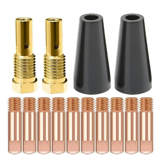 RYUJNDK 14Pcs Gasless Nozzle Tips Cores Nozzle Tips Diffusers Easy Installation Welding Torches Protectors Welder