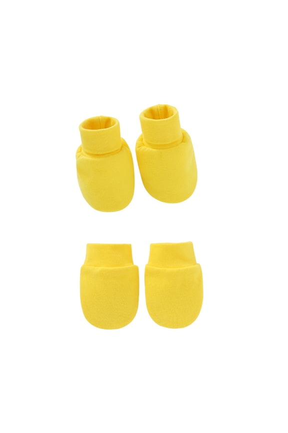 2 Pairs Face for Soft Cotton Hands Ankle Socks Scratch Mittens Socks Set Anti Gloves Foot