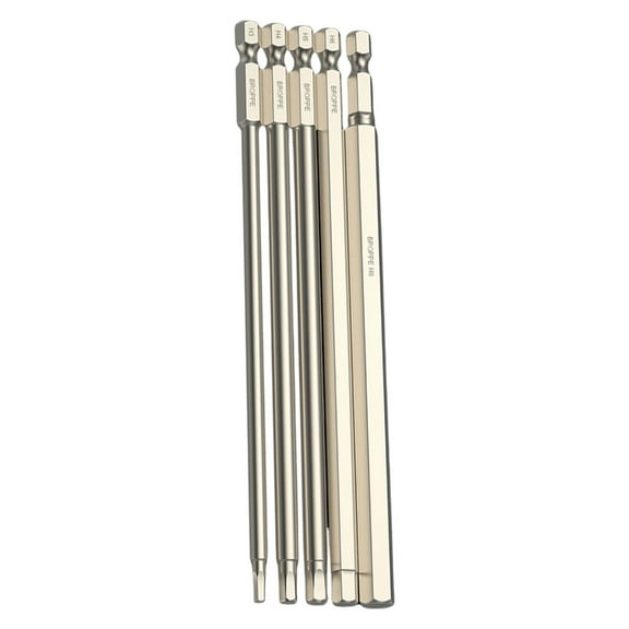 RYUJNDK 5/6/7/8Pcs Hexagon Head Allen Wrenches Drill Bit Set 1/4inch Hexagon Shank Steel Hexagon Bit Set Allen Key Screwdriver B