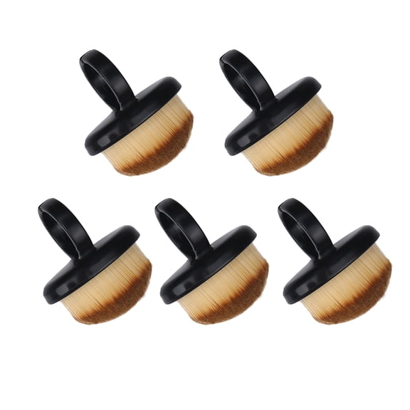 RYUJNDK 5 Pcs Nails Rings Brush Rings Shaped Nails Art Powder Remover Brush Nails Art Brush Nails Dusting Brush Tool