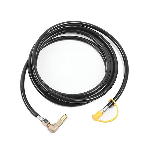 RYUJNDK 5ft Propane Supply Hose POL Connectors to Inverted Male Flares Portable Accessory for Efficient Camping and Grilling