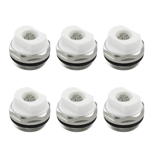 RYUJNDK 6Pcs 3/8inch Radiator Bleed Valves Sealing Radiator Bleed Valves Radiator Exhaust Valves Quick Installation