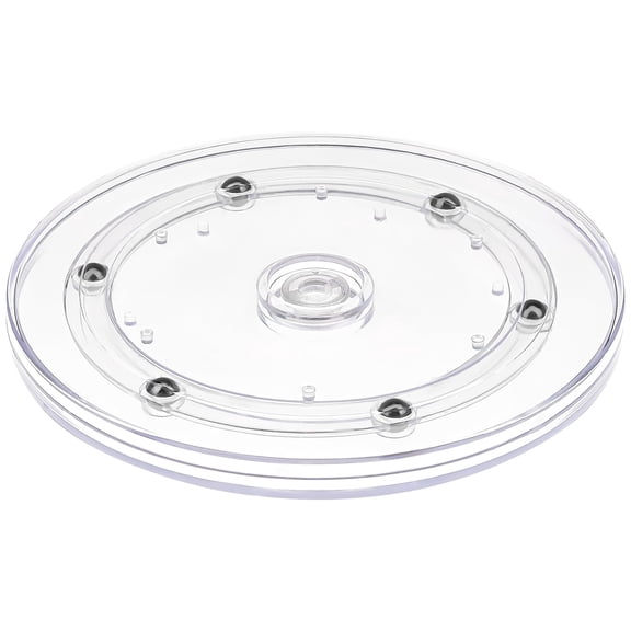 RYUJNDK Acrylic Turntable for Easy Kitchen Cabinet Rotating Display Stand Cake Decorating Tray Round Platter