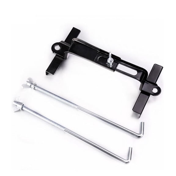 RYUJNDK Adjustable Automatic Truck Storage Battery Holder Stabilizer Metal Bracket Car Bolt-On Shelf J-style