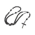 thumbnail image 1 of RYUJNDK Antique Religious Catholic Necklace Prayer Beads Rosary Necklace Catholic for Religious Holy Soil Prayer String, 1 of 8