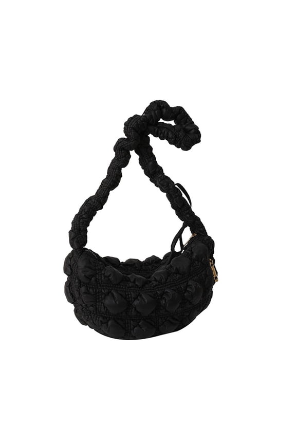 Armpit Bag Large Capacity Shoulder Bag Versatile Travel Bag Solid Color LeisureCrossbody Bag Pleated Cloud Underarm Bag