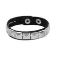 thumbnail image 1 of RYUJNDK Black Leather Punk Bracelet Distinctive Studded Bracelet Comfortable Leather Bracelet for Music Festivals and Parties, 1 of 16