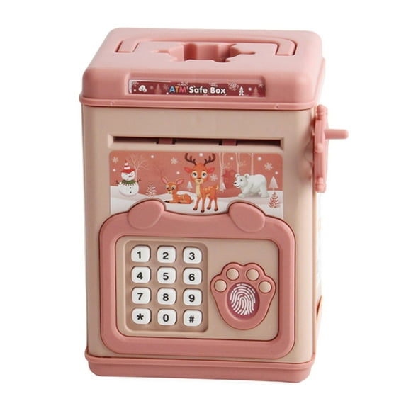 RYUJNDK Box High Security Fingerprint and Password for Family Savings Box Money Box for Bedroom or Office
