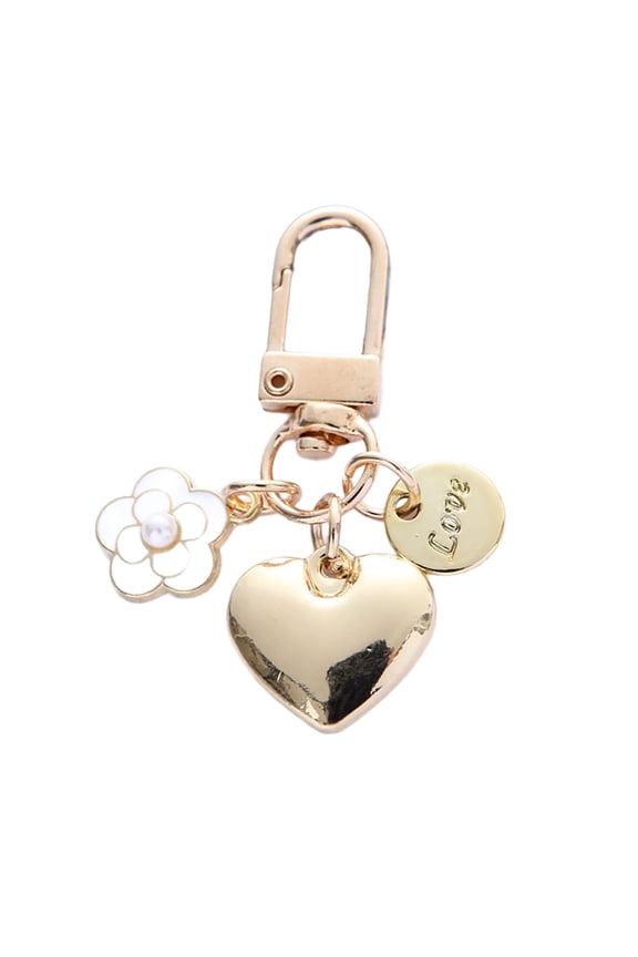 Couple Key Chain Colorful Heart Keychain Handmade Love Shape Keyring Accessory for Handbags Phones