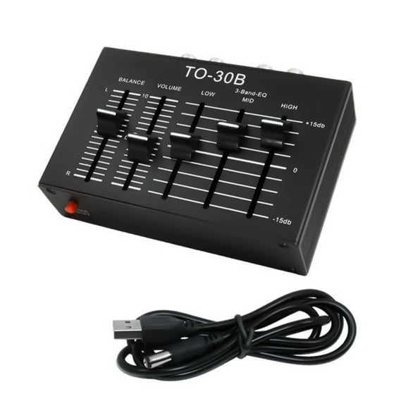 RYUJNDK DC5V Power Sound Premplifier Three Band Equalizers With Isolated Boosting Power Supply For Clear Signals Processing