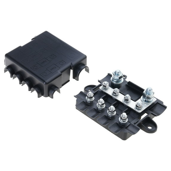 RYUJNDK Fuses Box Power Distribution Block with Busbar for High Current Distribution 12V 24V Automotive Marine Applications Use