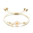thumbnail image 1 of RYUJNDK Handmade Flower Bracelet Adjustable Bracelet Couple Wrist Jewelry Handmade Bracelet Alloy Texture for Various Occasion, 1 of 19