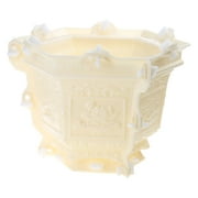 RYUJNDK Hexagonal Planter Molds Cement Clay Molds Round Bowl Mold House Decorations for Home Concrete Flower Pots Molds