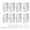 thumbnail image 1 of RYUJNDK Interconnected French Cleat Hanger Aluminum Brackets Home Organization Tool 8 Pair for secure Mounting Art & Glass, 1 of 10