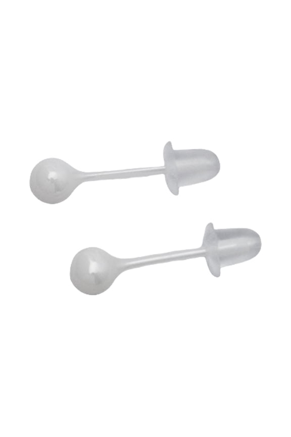 Multipurpose Round Flexible Bioplast Ear Nose Studs Nickel Piercing Retainers in Sturdy Bioceramics Materials Wear