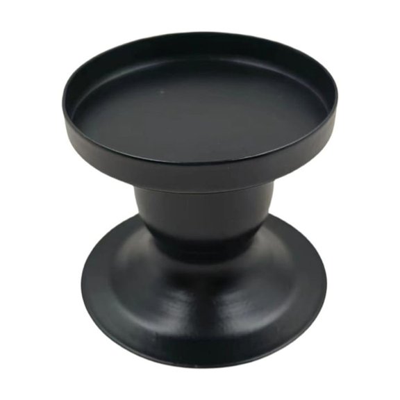 RYUJNDK Practical Black/Gold Iron Candlesticks Pillars Candle Candlesticks Holder Decorative Round Candle Stand Home Decorations