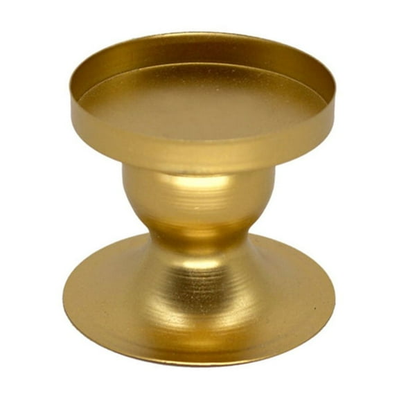 RYUJNDK Practical Black/Gold Iron Candlesticks Pillars Candle Candlesticks Holder Decorative Round Candle Stand Home Decorations