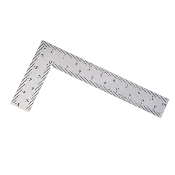 90 Degree Stainless Steel Square Ruler Metal Framing Square L Shape Ruler for Engineering Woodworking Measurement Tool